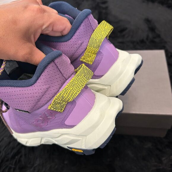 HOKA One One Trail Code GTX purple lace up shoes sneakers women’s 7.5 new - Picture 6 of 8